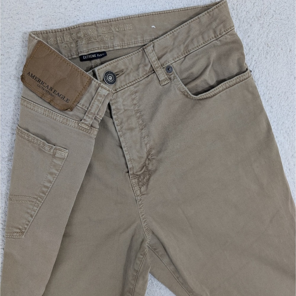 American Eagle Jeans Men's 32x34 Brown Extreme Flex Skinny Stretch